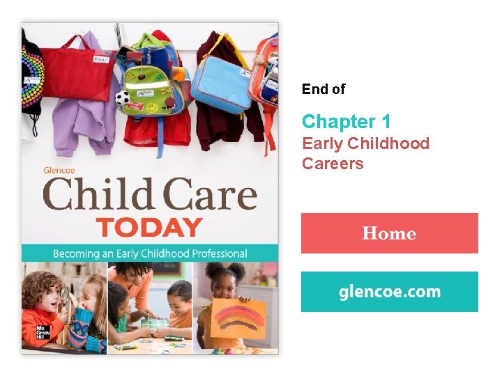 End of Chapter 1 Early Childhood Careers 