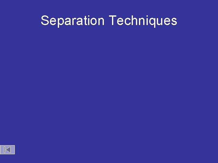 Separation Techniques 