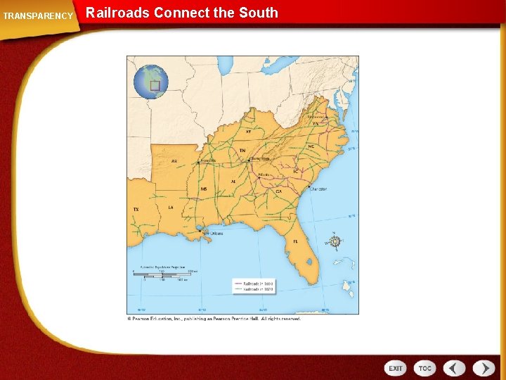 TRANSPARENCY Railroads Connect the South 