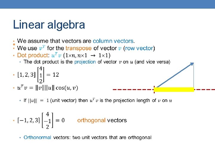 Linear algebra • 