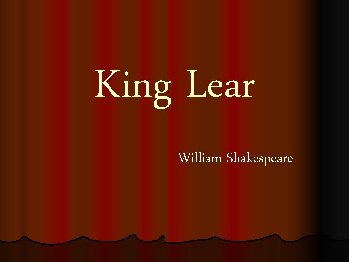 King Lear William Shakespeare 