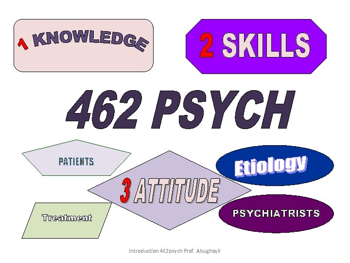 PATIENTS PSYCHIATRISTS Treatment Introduction 462 psych Prof. Alsughayir 
