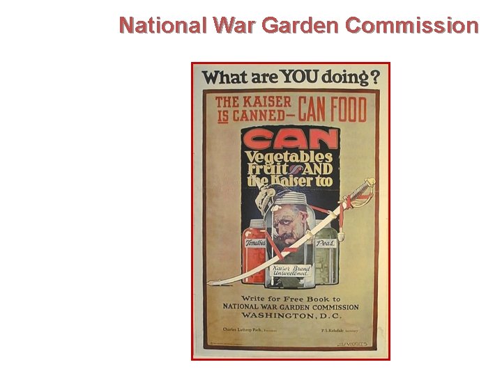 National War Garden Commission 