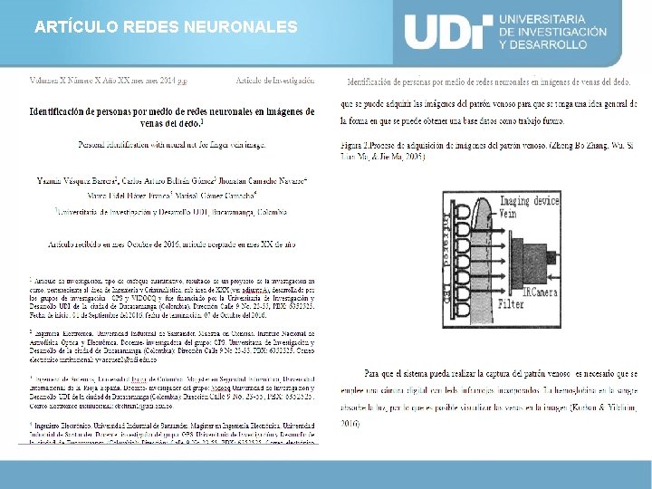 ARTÍCULO REDES NEURONALES 