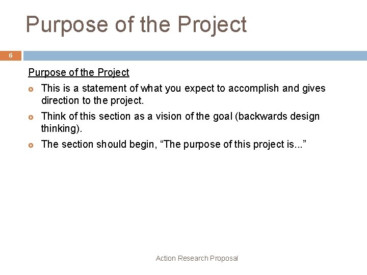 Purpose of the Project 6 Purpose of the Project £ £ £ This is