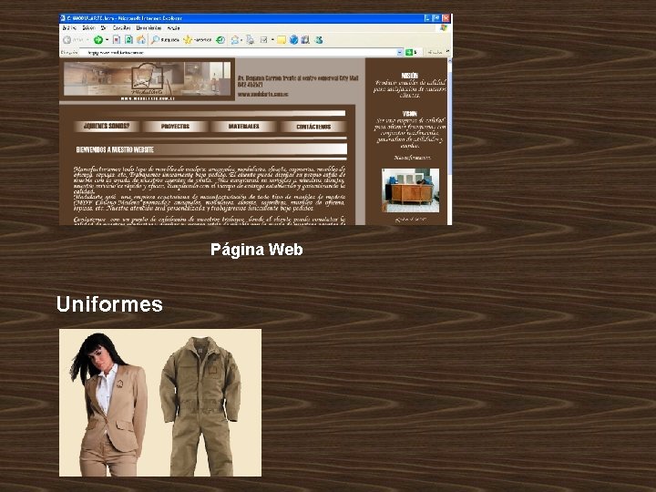 Página Web Uniformes 