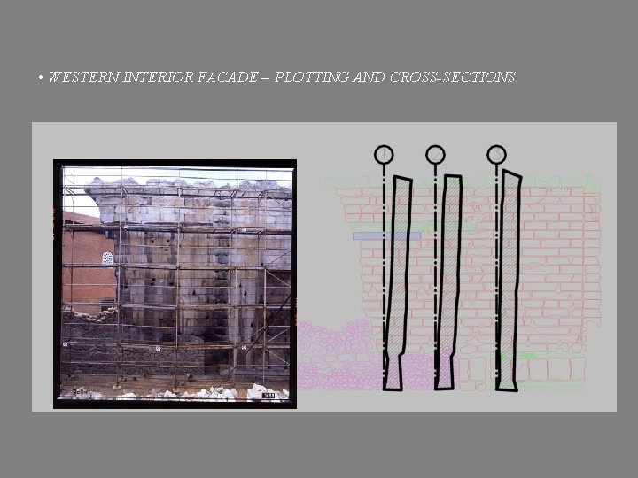  • WESTERN INTERIOR FACADE – PLOTTING AND CROSS-SECTIONS 