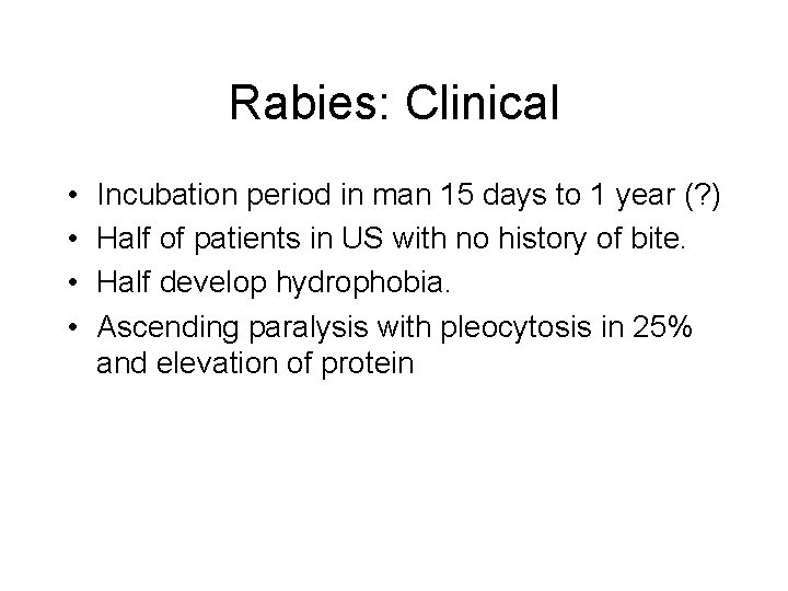 Neurovirology Acute viral infections Rabies Enteroviridae Mumps ...