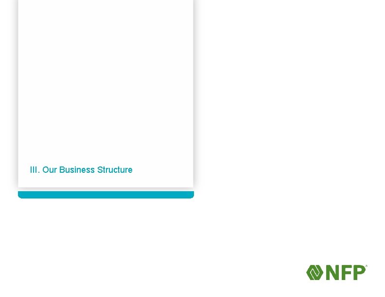 III. Our Business Structure 