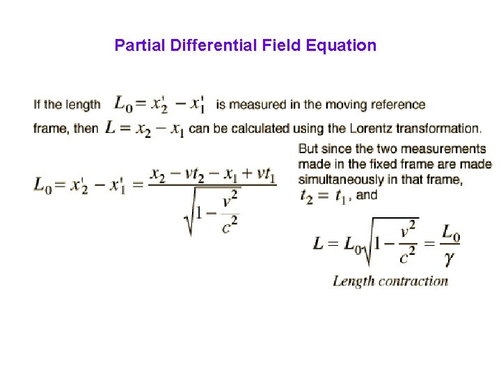 Partial Differential Field Equation 