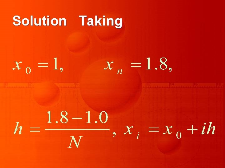 Solution Taking 