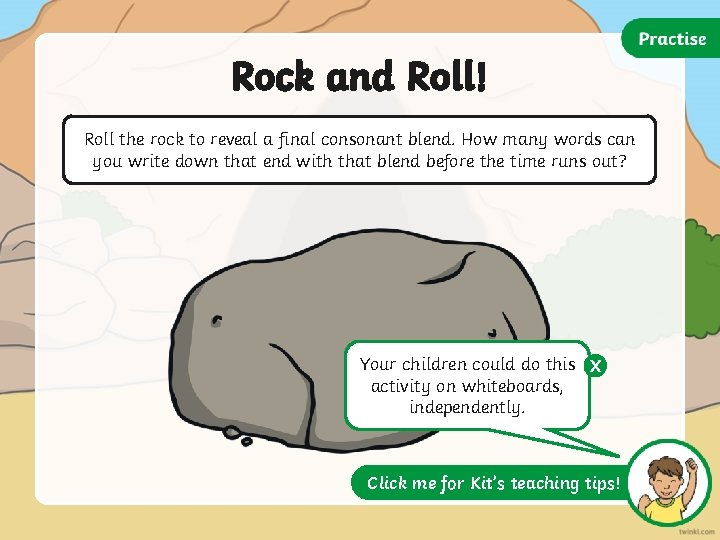 Rock and Roll! Roll the rock to reveal a final consonant blend. How many Rock and Roll! Roll the rock to reveal a final consonant blend. How many