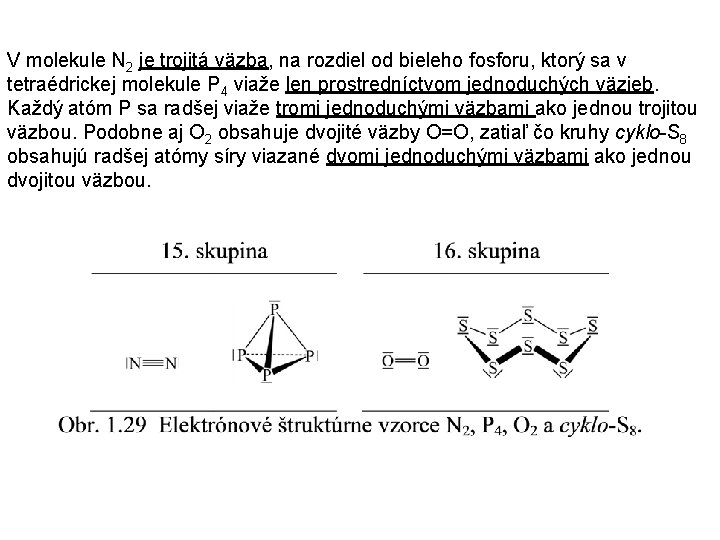 V molekule N 2 je trojitá väzba, na rozdiel od bieleho fosforu, ktorý sa