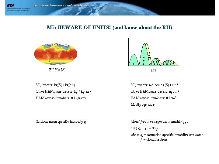 M 7: BEWARE OF UNITS! (and know about the RH) ECHAM M 7 SO