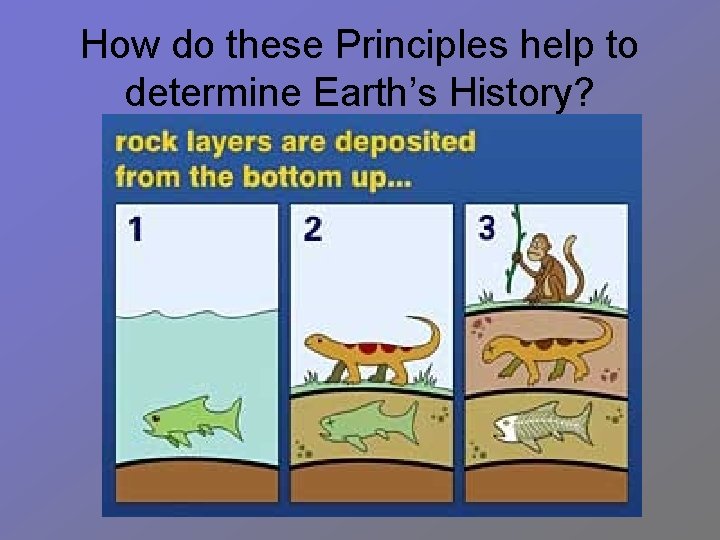 How do these Principles help to determine Earth’s History? 