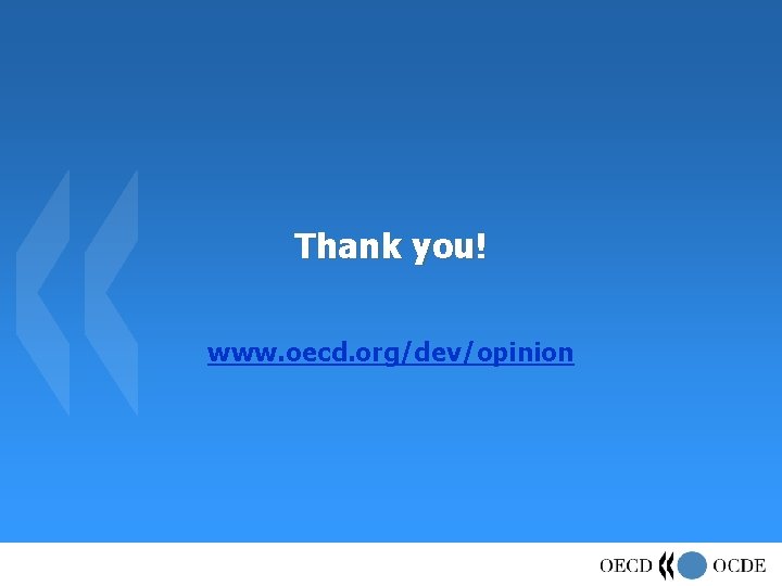 Thank you! www. oecd. org/dev/opinion 