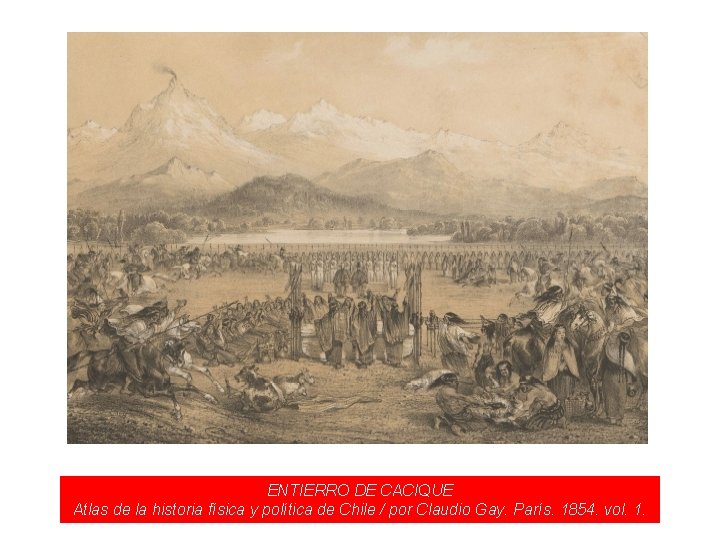 ENTIERRO DE CACIQUE Atlas de la historia física y política de Chile / por