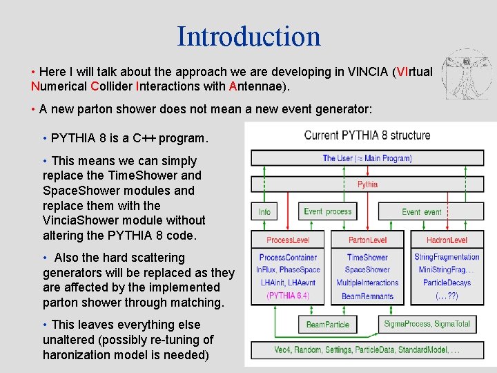 Introduction • Here I will talk about the approach we are developing in VINCIA