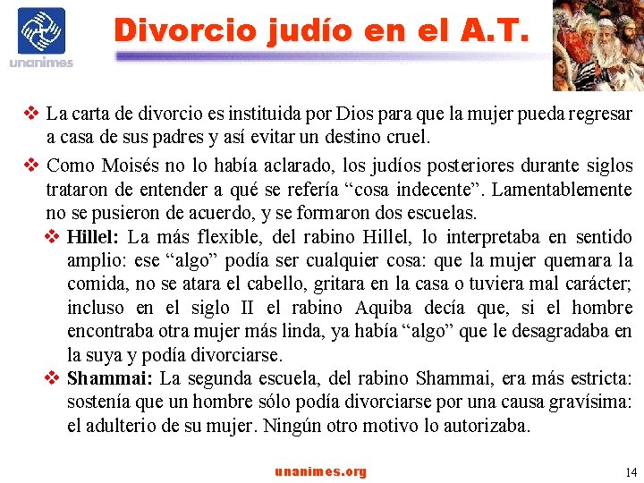 Divorcio judío en el A. T. v La carta de divorcio es instituida por