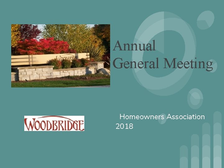 Annual General Meeting Homeowners Association 2018 