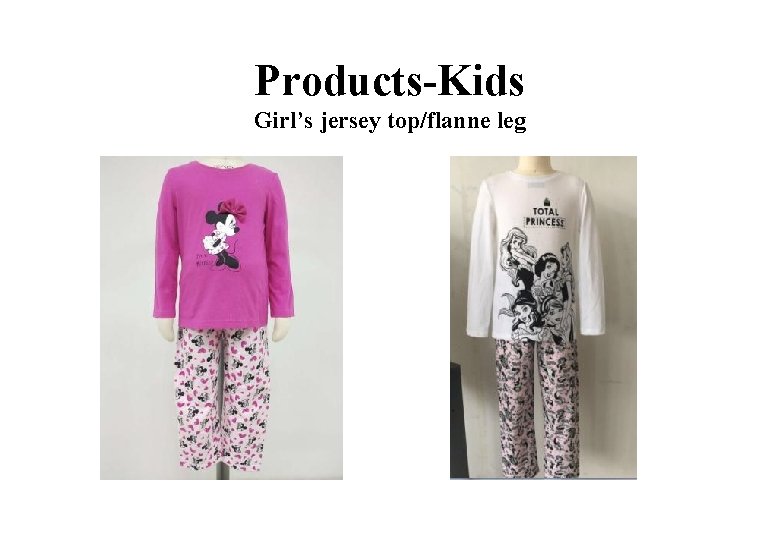 Products-Kids Girl’s jersey top/flanne leg 