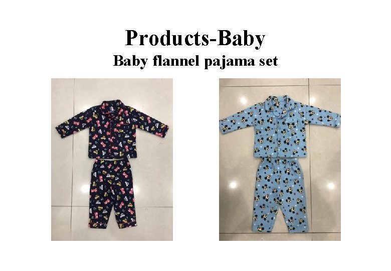 Products-Baby flannel pajama set 