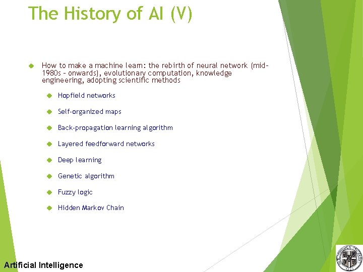 The History of AI (V) How to make a machine learn: the rebirth of