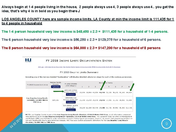 Always begin at 1 -4 people living in the house, 2 people always use