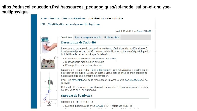 https: //eduscol. education. fr/sti/ressources_pedagogiques/ssi-modelisation-et-analysemultiphysique 