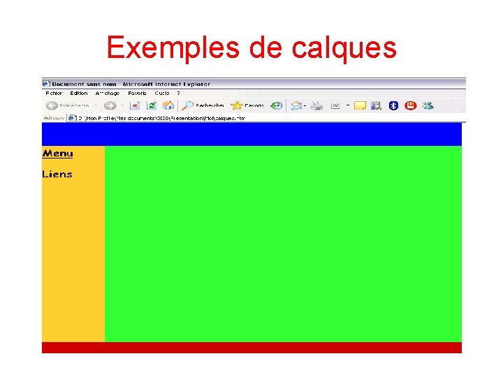 Exemples de calques 