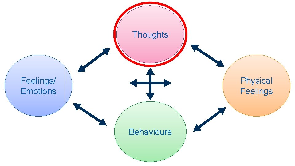 Thoughts Feelings/ Emotions Physical Feelings Behaviours 