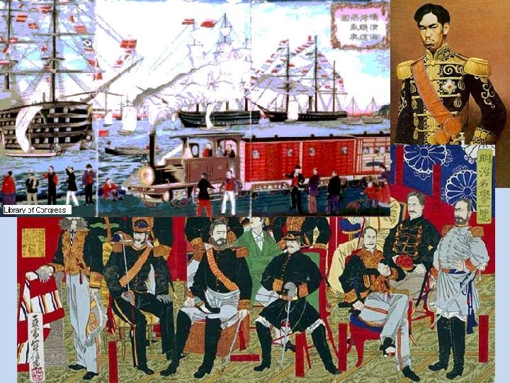 1868 - 1912 : Meiji Restoration • end of shoguns = emperor takes power