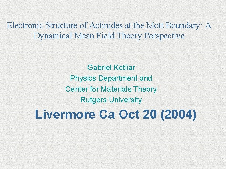 Electronic Structure of Actinides at the Mott Boundary: A Dynamical Mean Field Theory Perspective