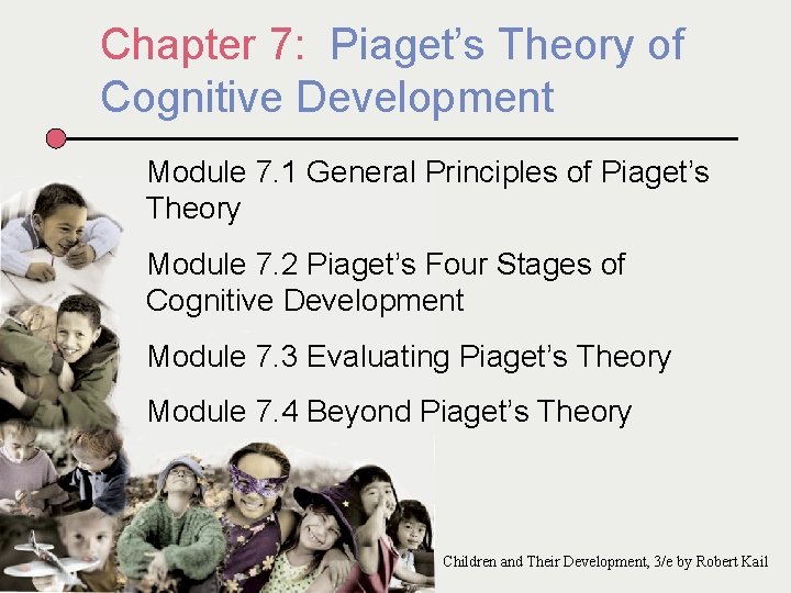 Chapter 7: Piaget’s Theory of Cognitive Development Module 7. 1 General Principles of Piaget’s
