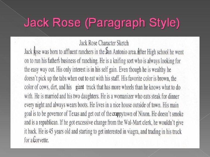 Jack Rose (Paragraph Style) 