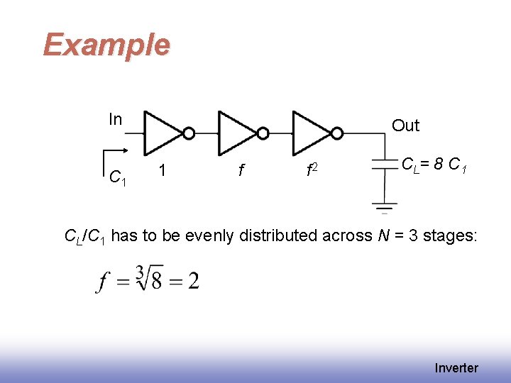 Example In C 1 Out 1 f f 2 C L= 8 C 1