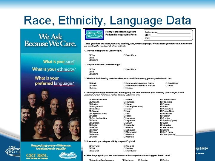 Race, Ethnicity, Language Data 