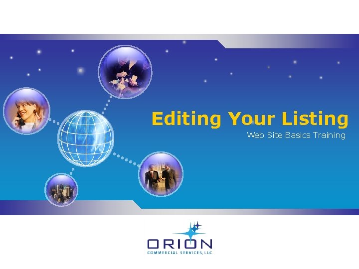 Editing Your Listing Web Site Basics Training 