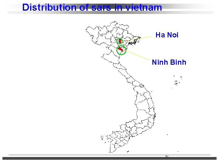 Distribution of sars in vietnam Ha Noi Ninh Binh 