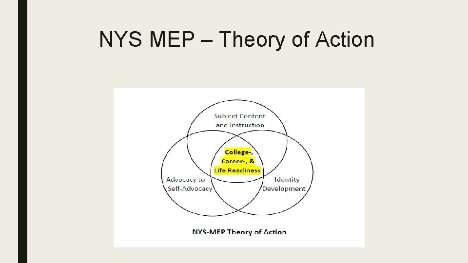 NYS MEP – Theory of Action 