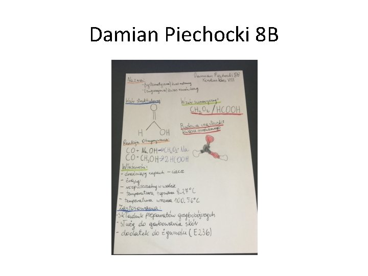 Damian Piechocki 8 B 