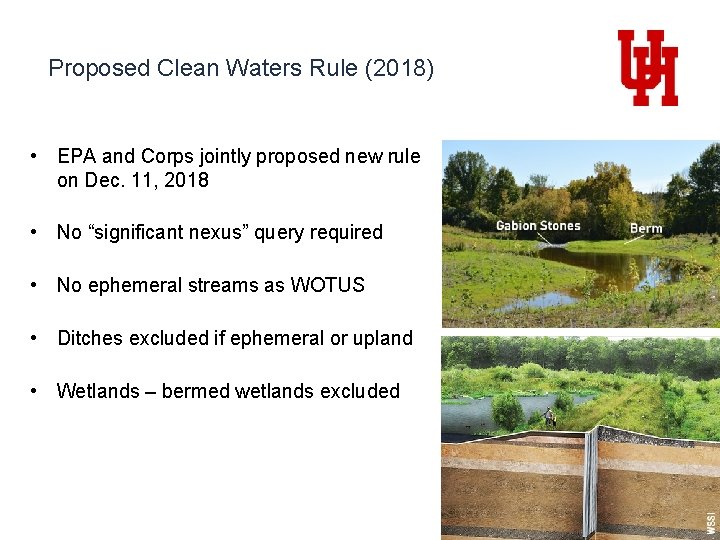 Proposed Clean Waters Rule (2018) • EPA and Corps jointly proposed new rule on