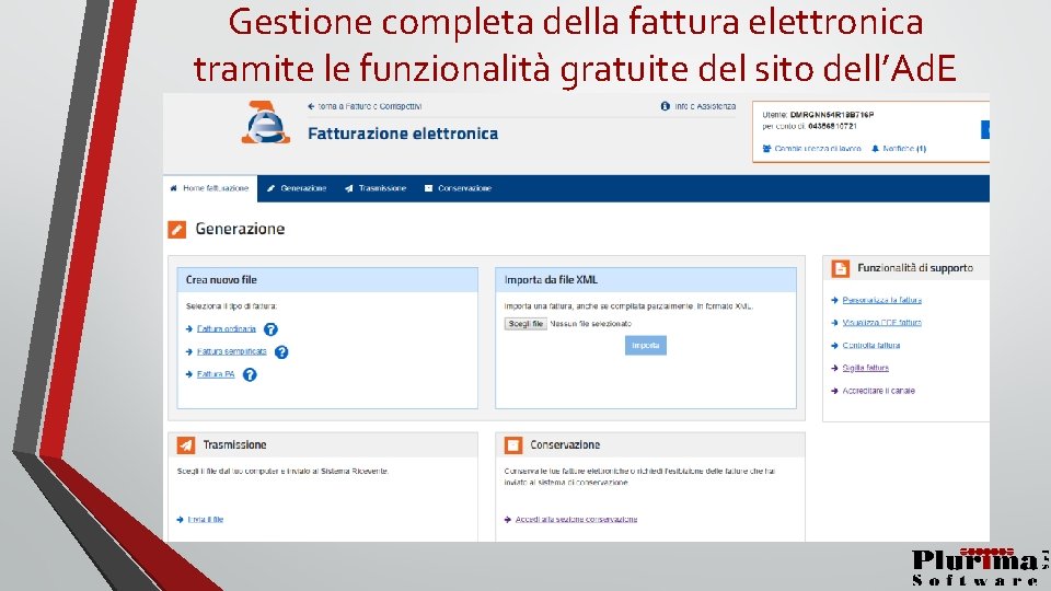 Gestione completa della fattura elettronica tramite le funzionalità gratuite del sito dell’Ad. E 