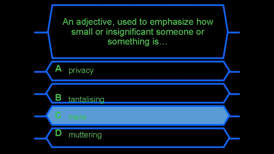 An adjective, used to emphasize how small or insignificant someone or something is… A