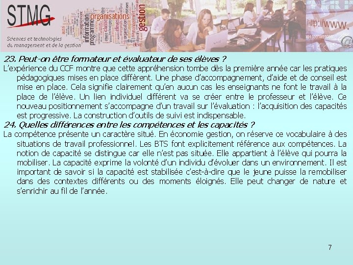 23. Peut-on être formateur et évaluateur de ses élèves ? L’expérience du CCF montre