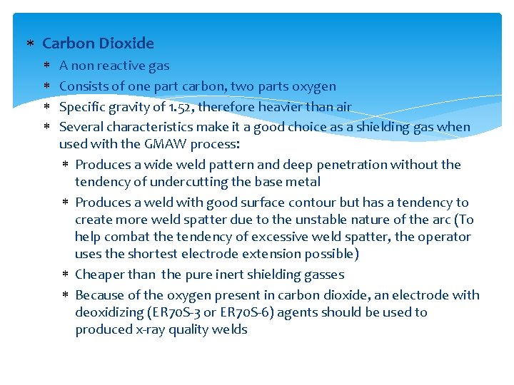 Carbon Dioxide A non reactive gas Consists of one part carbon, two parts Carbon Dioxide A non reactive gas Consists of one part carbon, two parts