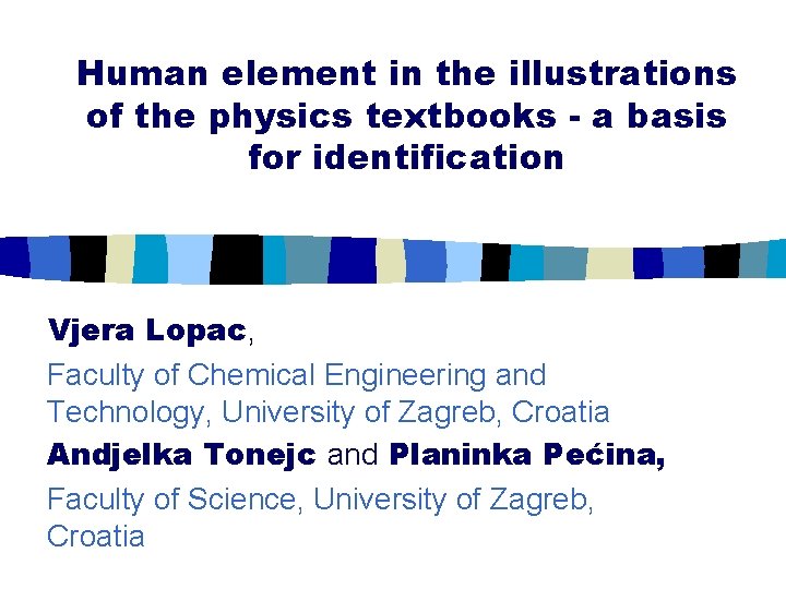 Human element in the illustrations of the physics textbooks - a basis for identification