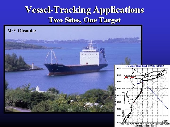 Vessel-Tracking Applications Two Sites, One Target M/V Oleander 