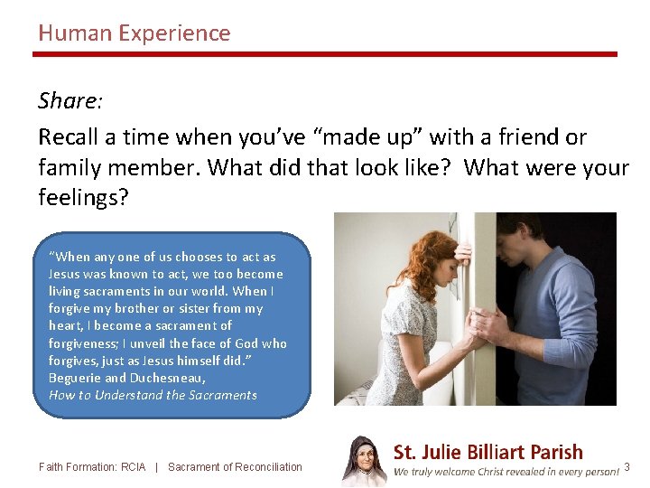 Human Experience Share: Recall a time when you’ve “made up” with a friend or