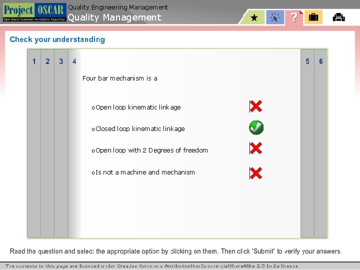 Quality Engineering Management Quality Management Four bar mechanism is a o. Open loop kinematic Quality Engineering Management Quality Management Four bar mechanism is a o. Open loop kinematic